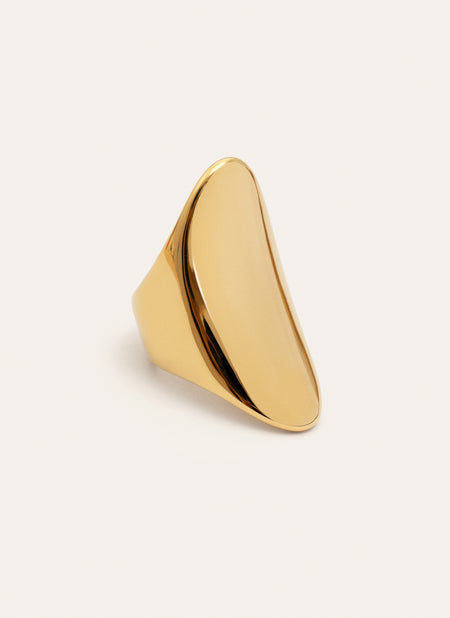 Anillo Bohemian Acero Baño Oro