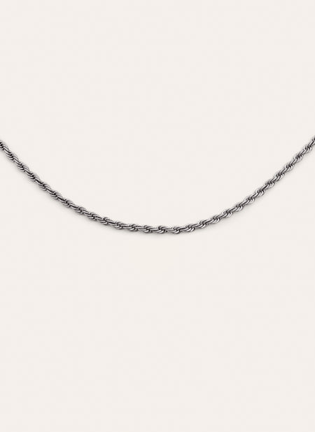 Collar Big Cord Acero