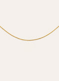 Collar Fine Tinsel Acero Baño Oro
