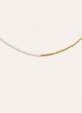 Collar New Pearl Acero Baño Oro