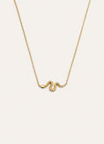 Collar Serpiente Baño Oro