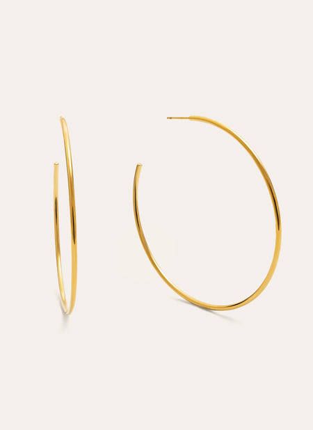 Pendientes Aro Ankara XL Acero Baño Oro