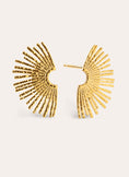 Pendientes Sunbeam Acero Baño Oro