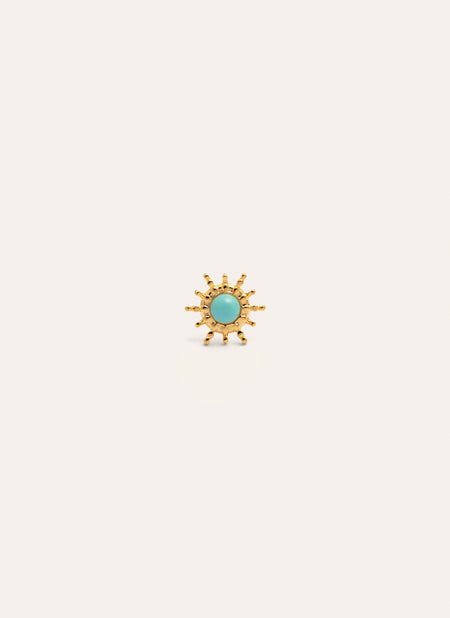 Pendiente Suelto Solea Acero Baño Oro