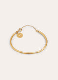 Brazalete Line Chain Acero Baño Oro