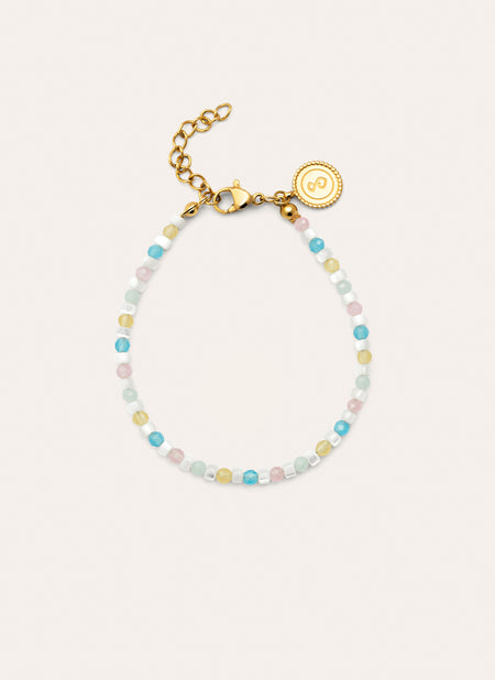 Pulsera Nacary Acero Baño Oro