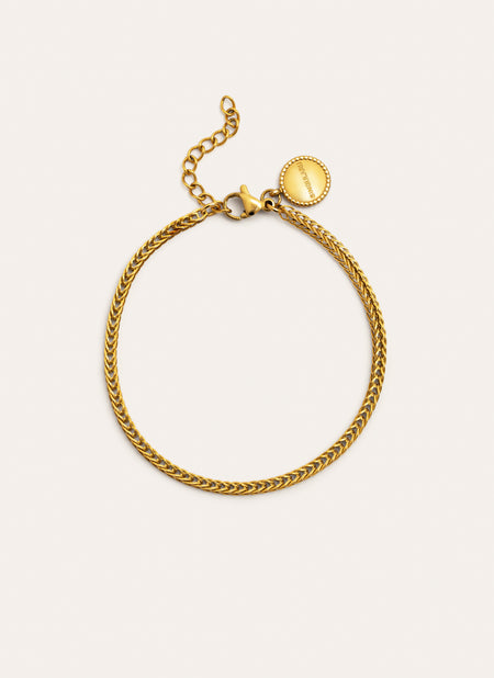 Pulsera Orlina Acero Baño Oro