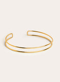 Choker Double Ring Baño Oro
