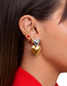 Cross Gold Ear Cuff Single Earring