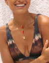 Collar Tinsel Acero Baño Oro