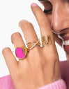 Comet Gold-Plated Ring