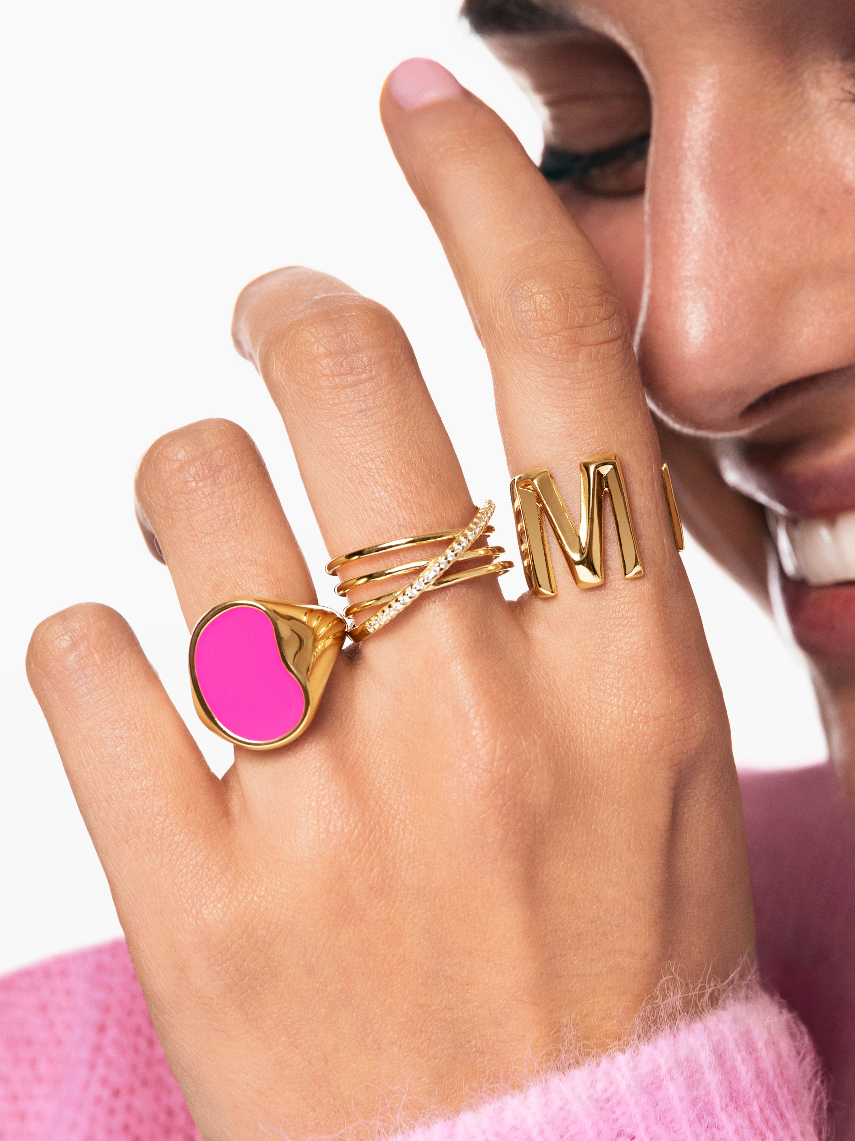 Comet Gold-Plated Ring