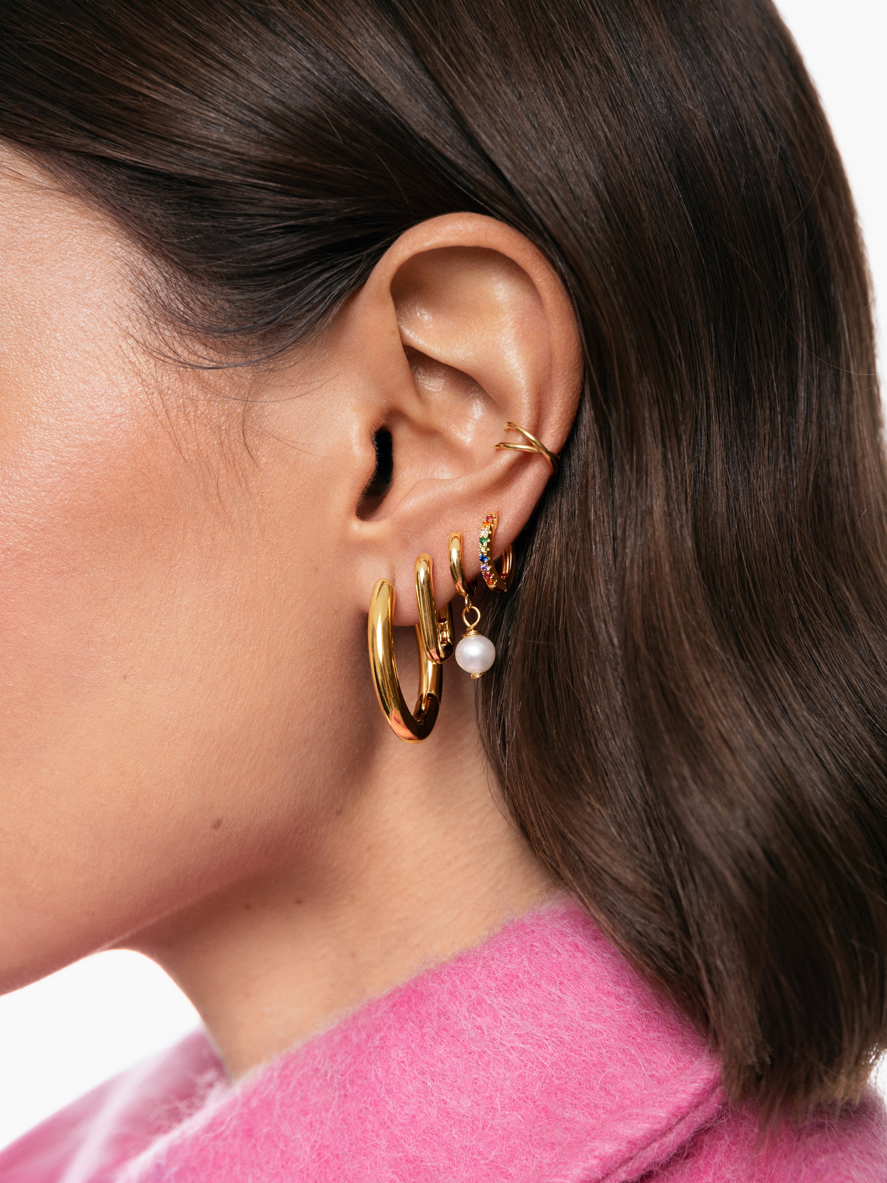 Pendientes Aro Colors Baño Oro