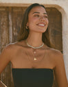 Collar Organic Heart Acero Baño Oro