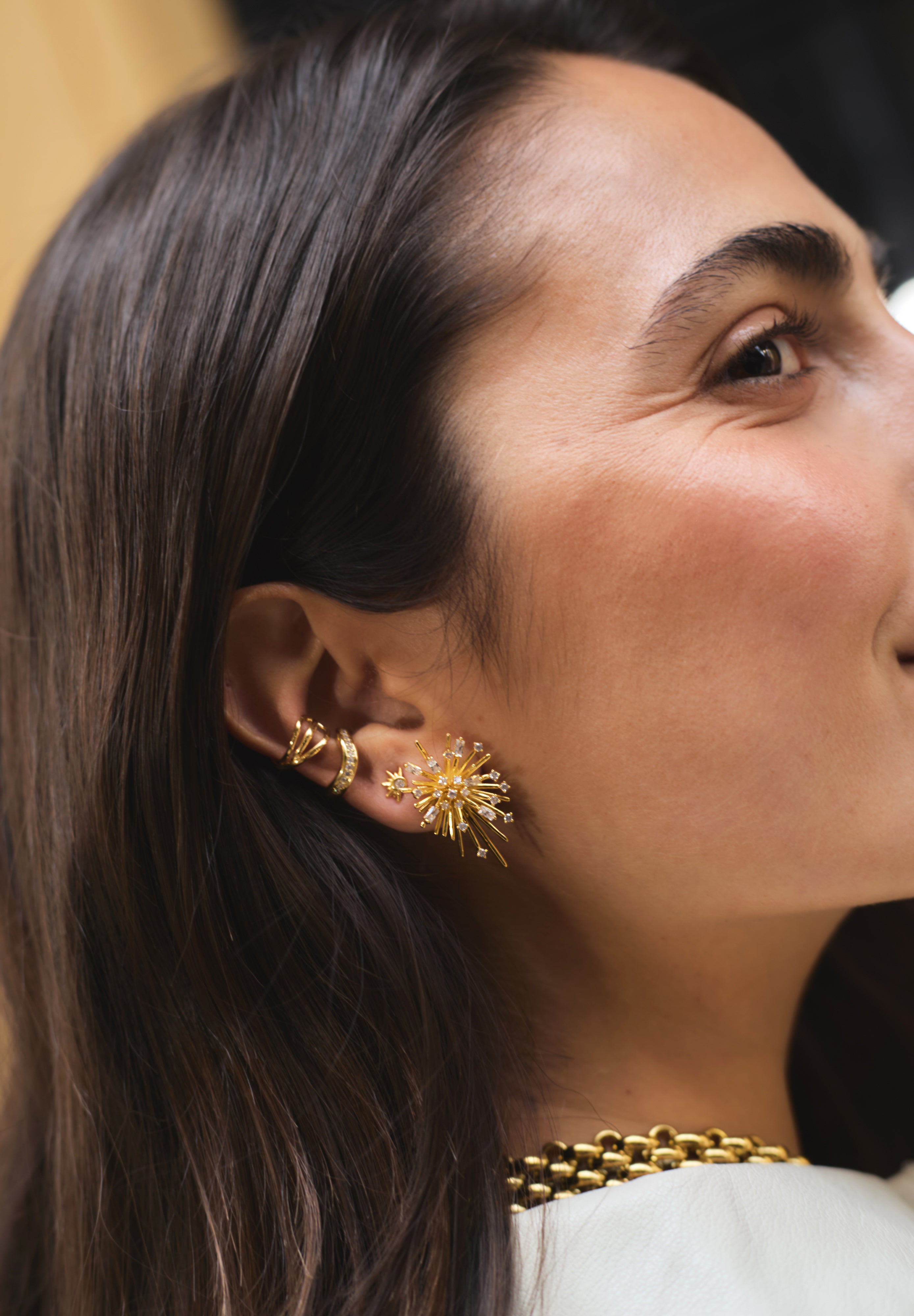 Nit del Foc Ohrringe vergoldet