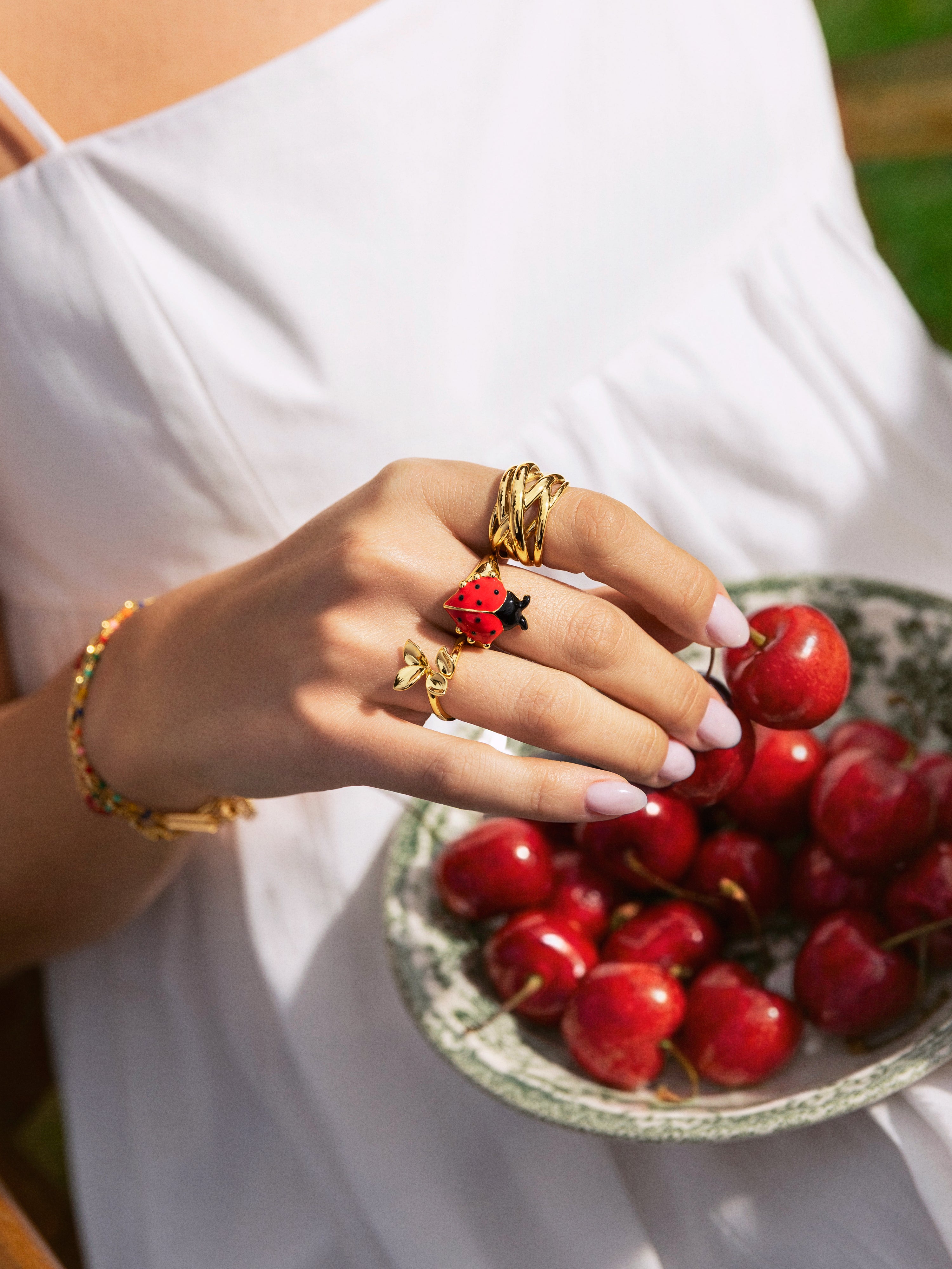 Ladybug Gold Ring