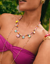 Collar Oceánic Colors Acero Baño Oro