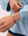 Pulsera Nacary Colors Acero Baño Oro