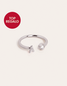 Anillo Personalizado Letter Spark Plata