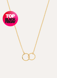 Collar Circles Twist Baño Oro