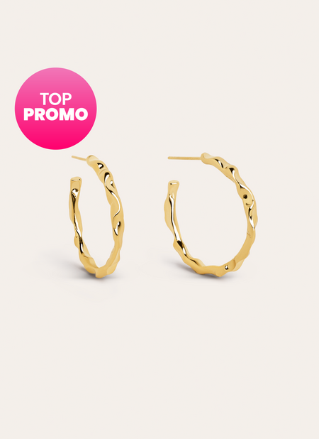 Lake Gold Hoop Earrings