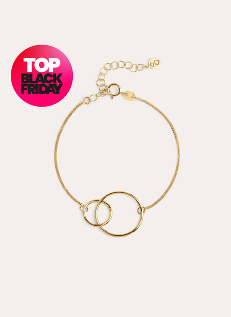 Pulsera Sister Plata Baño Oro