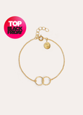 Pulsera Circles Twist Baño Oro