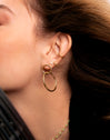 Klein Spark M Gold Hoop Single Earring