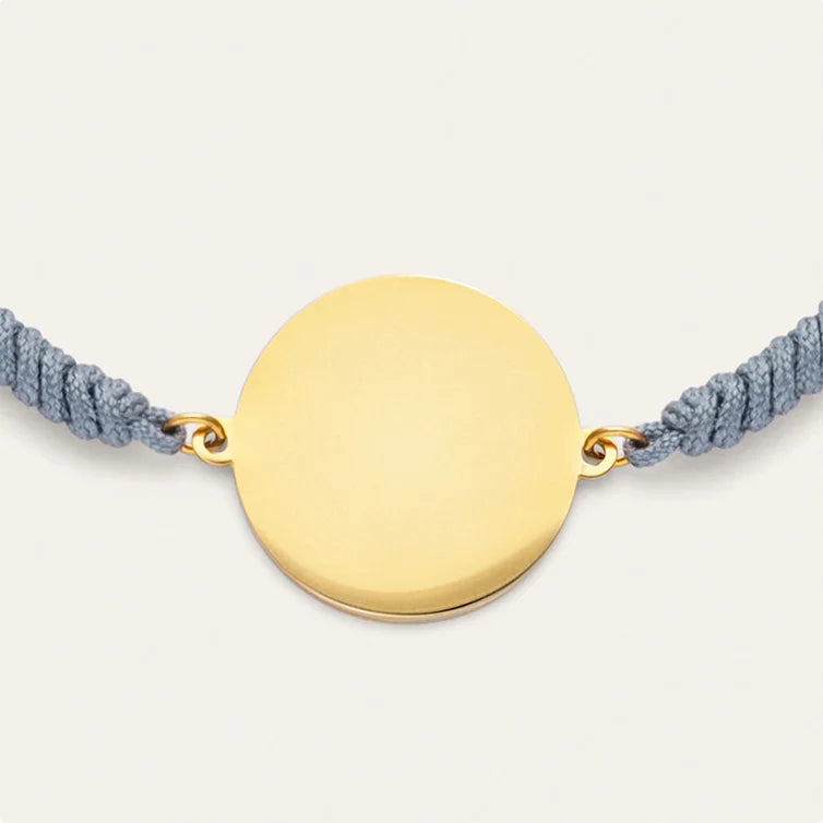 Pulseira personalizada Moon Marea em Aço com banho de Ouro