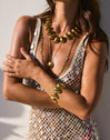 Collier Oceya Acier Plaqué Or