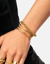 Cross Stainless Steel Gold Bracelet