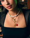 Collar Chic Pearl Acero Baño Oro