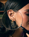Pendientes Aro Ana L Plata Baño Oro