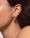 Sand Colors Gold Hoop Earrings