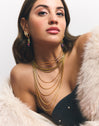Collar Cleopatra Acero Baño Oro