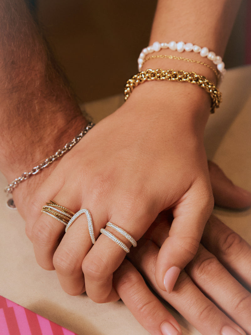 Doble Scarlett Gold Ring