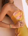 Anillo Honey Acero Baño Oro