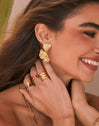 Anillo Honey Acero Baño Oro
