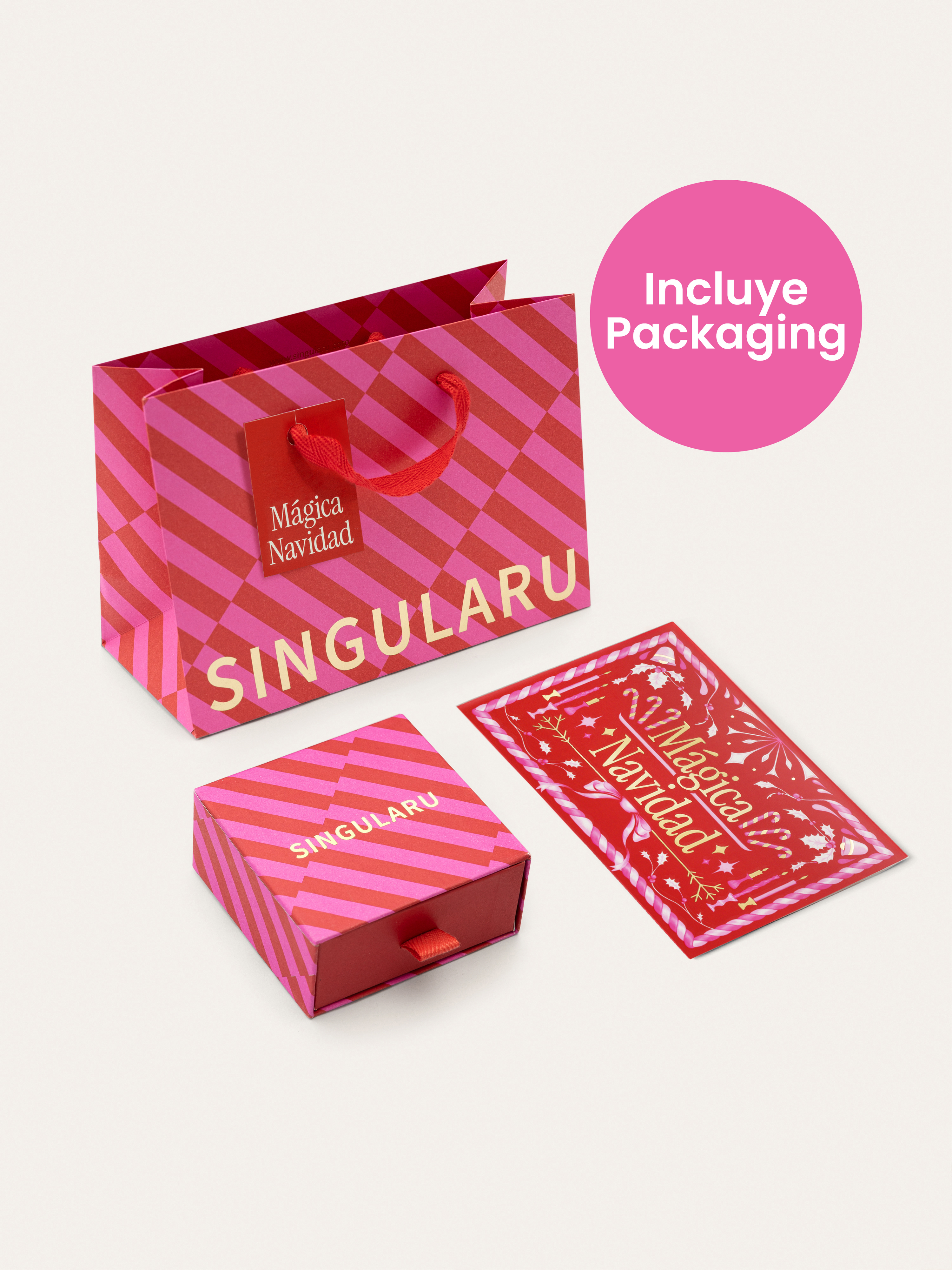 Pack Regalo Collar Chic y Charm Abuela Baño Oro