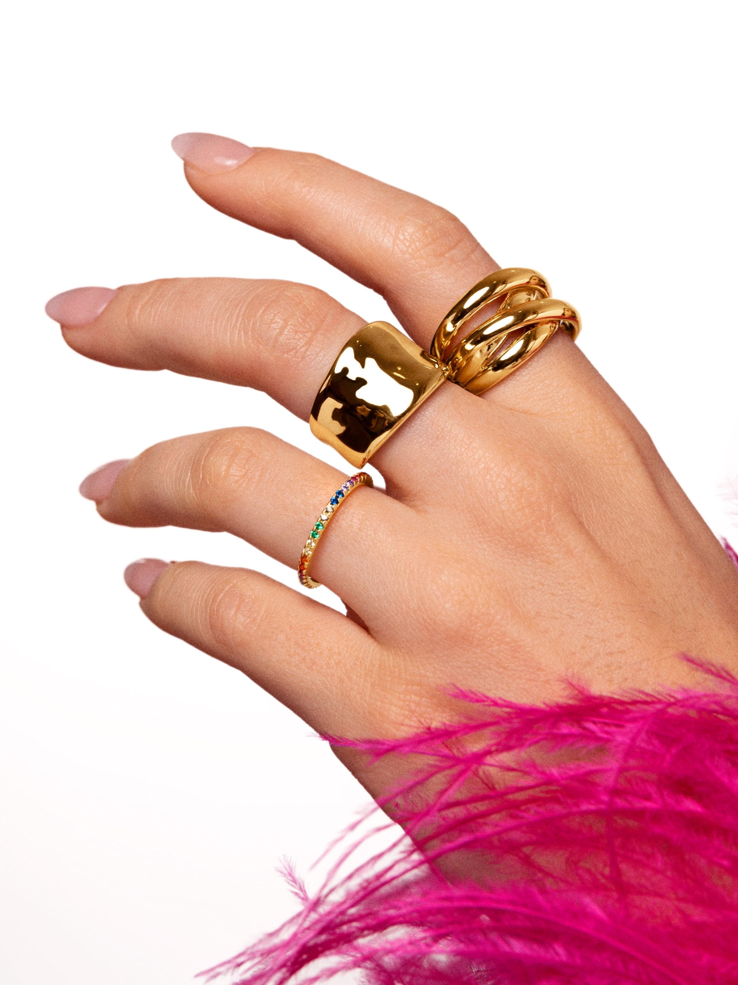 Cleo Colors Gold Ring