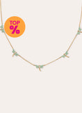 Collar Libélula Baño Oro