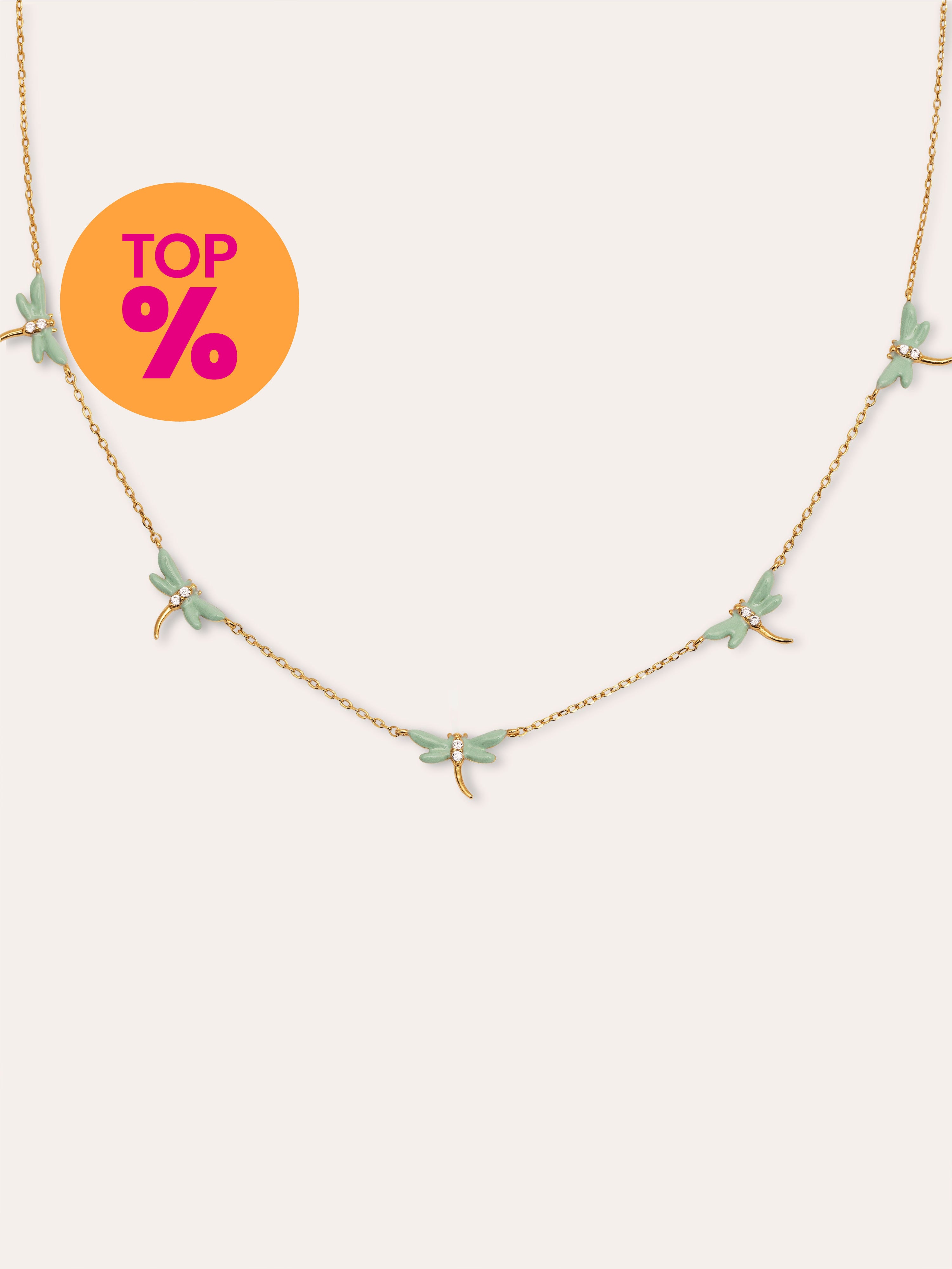 Collana Libellula Placcato Oro