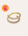 Anillo Doble Scarlett Baño Oro