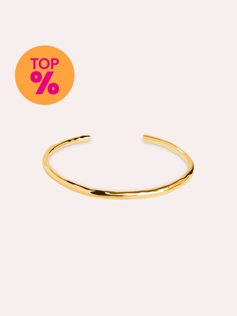 Bracelete Cane Banho de Ouro