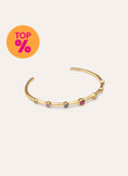 Bracelete Rainbow Bubbles Banho de Ouro