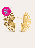 Boucles D'oreilles Sunbeam Acier Plaqué Or