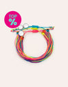 Pack 3 Bracelets Neon Rainbow Fruits Acier