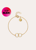 Circles Twist Gold Bracelet
