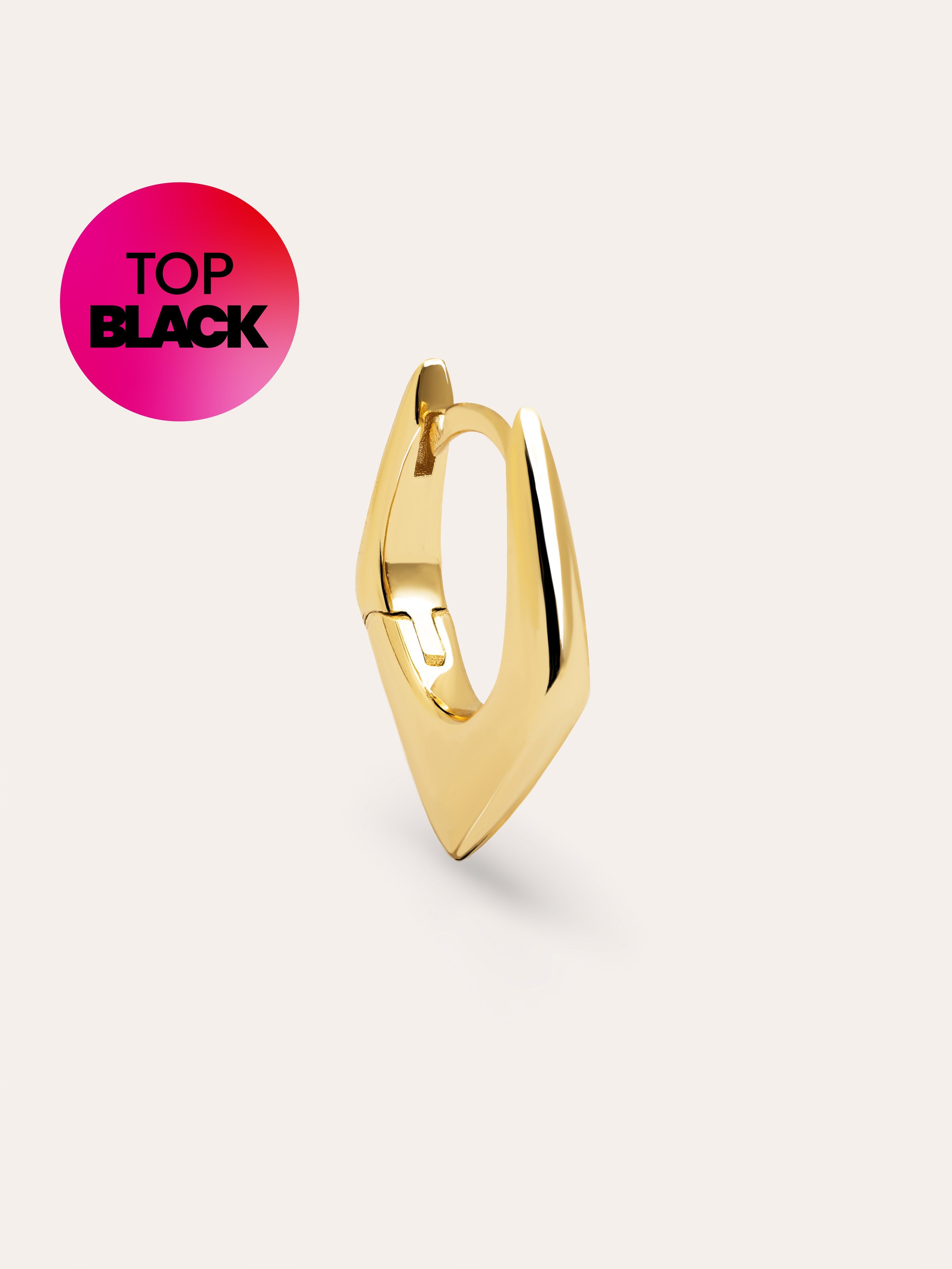 Point Gold Single Earring