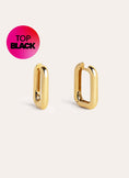 Mini Pipe Gold Hoop Earrings 